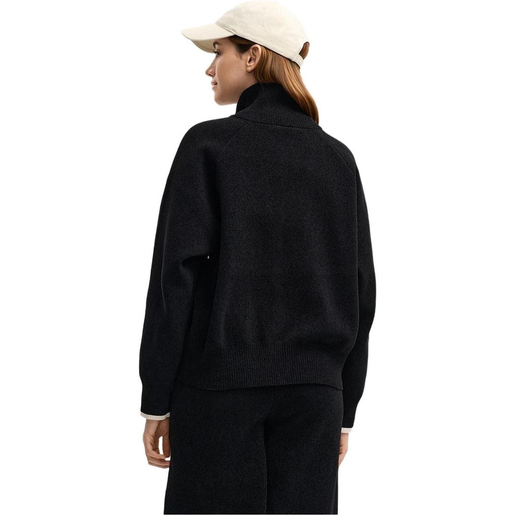 Fila ORIGINALE Jackets Women's Jet Black BK Stand Collar Moderate Other F51W549501FBK