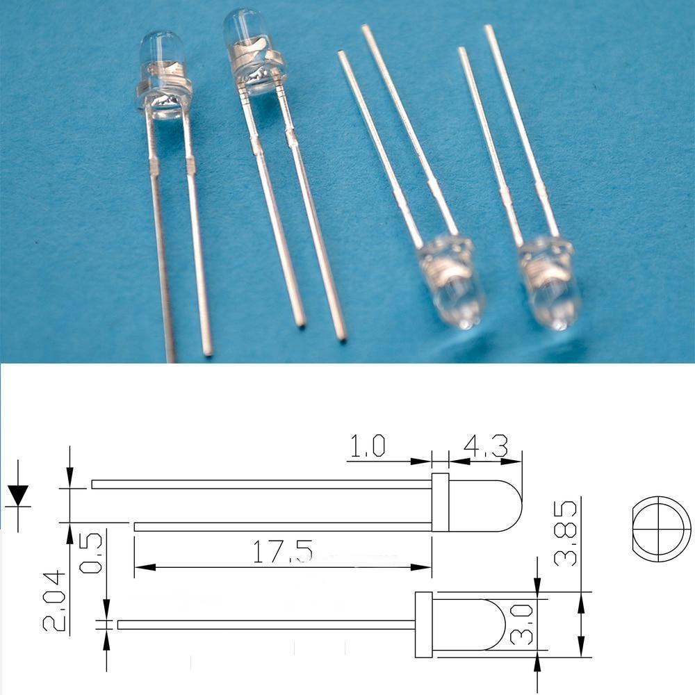 1000pcs F3 3mm Round White Red Yellow Blue Green Bright Light Emitting Diode Assortment Kit Bulb Led Lamp Electronic Component