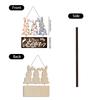 Easter Wooden Pendant Home Decoration Easter Egg Wooden Plaque Hanging Decoration Carrot Doorplate
