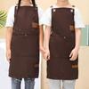 Lightweight Children's Canvas Apron Minimalist Kids Chef Costume Kids Cooking Apron  Baking