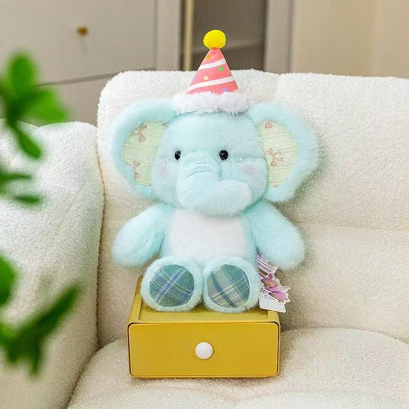 Latest Hug Baby Elephant Doll Pillow Kawaii Plush Toy Handmade Doll Cartoon Anime Cute Children's Birthday Gift Doll Christmas