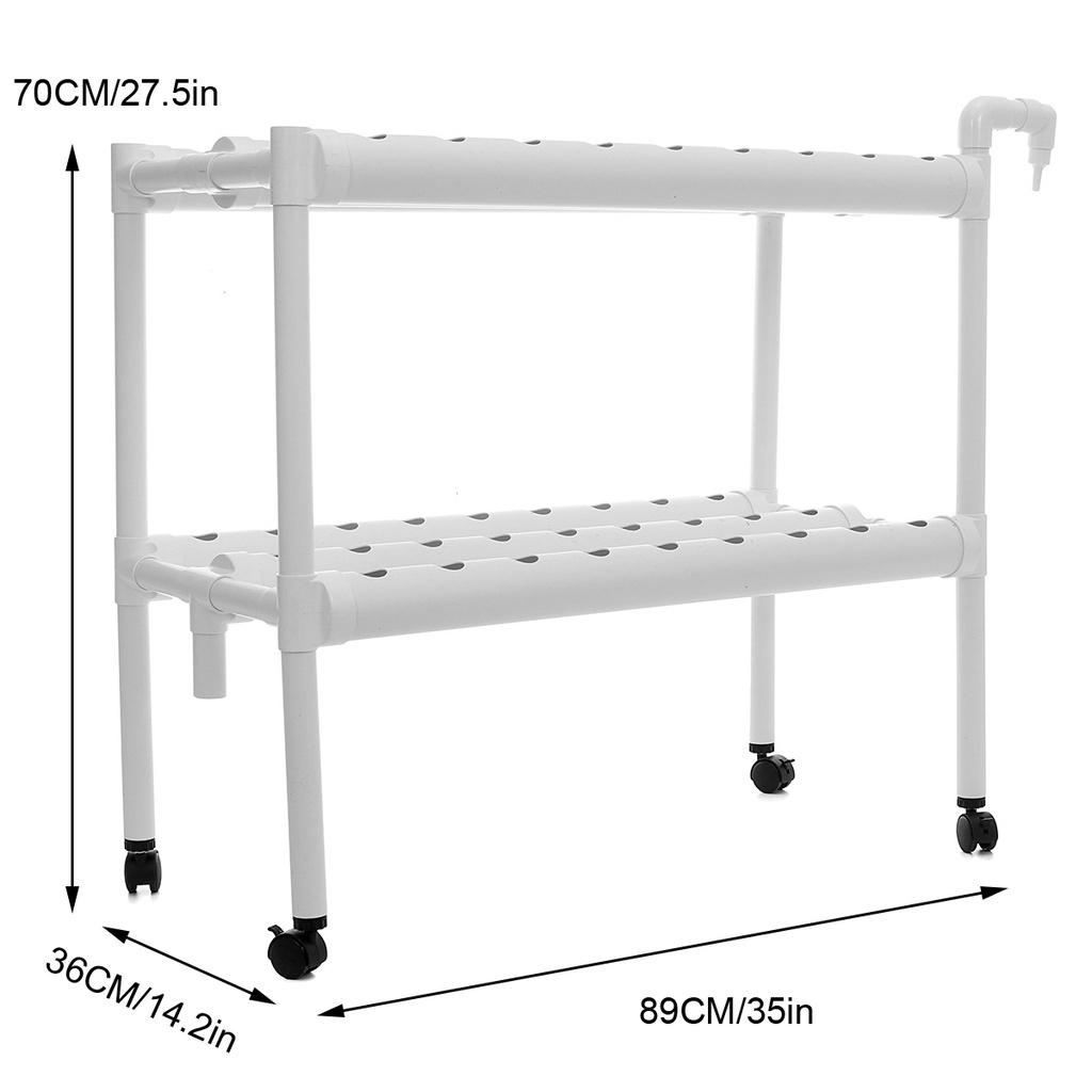 110-220V 54 Holes Hydroponic Piping Site Grow Kit Deep Water Culture Planting Box Gardening System Nursery Pot Hydroponic Rack