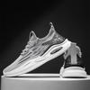 New Men Running Shoes Male Sneakers Anti-slip Breathable Men's Walking Shoes Lace Up Soft Casual Shoes Lightweight Gray