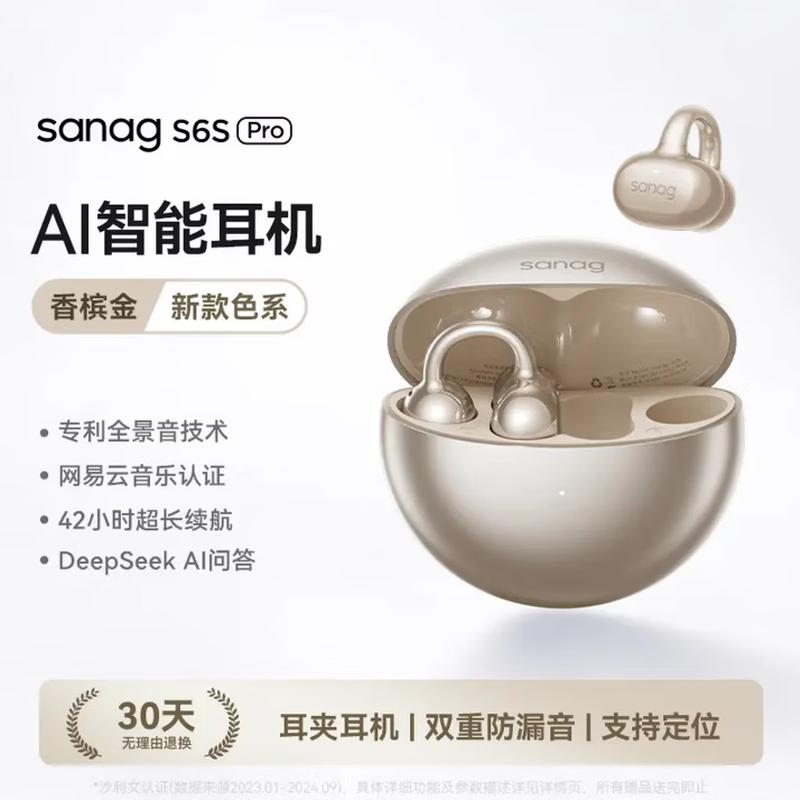 SANAG S6S Pro Open-Ear Clip-On Bluetooth Headphones