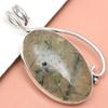 Prehnite Cabochon Gemstone Handmade Women's Unisex Silver Jewelry Pendant 2