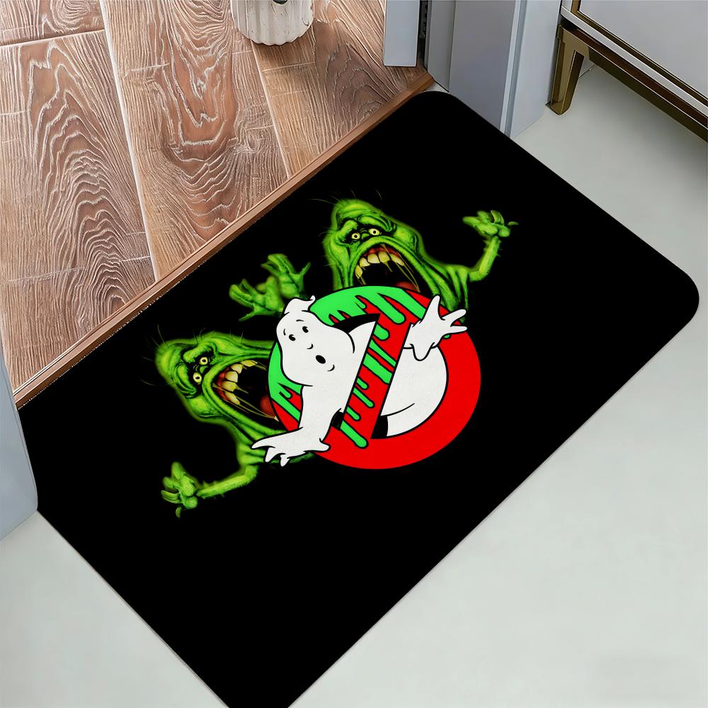 American Movie Ghostbusters Floor Mat Cozy Flannel Soft Thick Non-Slip Mat For Living Room Bedroom Kitchen Decor Rugs