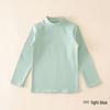 2024 Kids' Warm Long-Sleeve Mid-Collar Cotton T-Shirt for Autumn & Winter