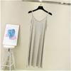 Anti Penetration Lined Bottom Dress Pure Color Anti-Penetration Lining Base Dress Women
