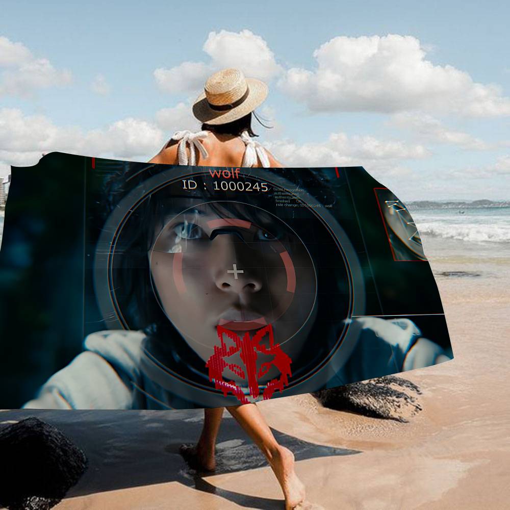 A-Alice In B-Borderland Anime Beach Swimming Towel Soft Absorbent Washcloth Children's Gifts for Kids Travel Camping Gym