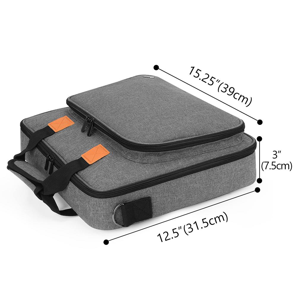 

Diamond Painting Accessories Storage Bag Embroidery Project Carrying Bag for Embroidery Floss and Supplies темно серый