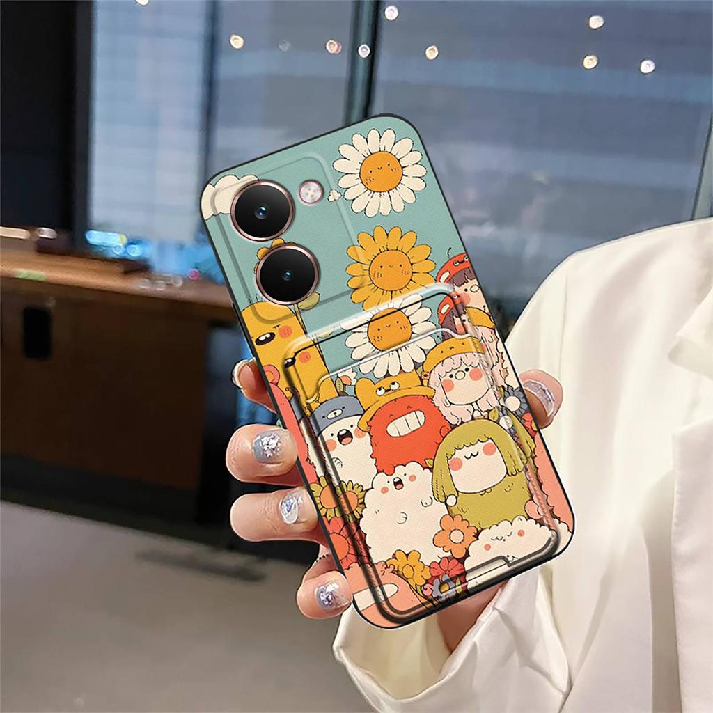Graffiti Waterproof Phone Case For Realme P3 Ultra 5G Card Sleeve Anti-dust Card Slot Back Cover Cover Anti-knock Cute