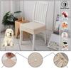 Universal Waterproof Elastic Dining Chair Cover Removable Washable Seat Protector for Home Kitchen Living Room