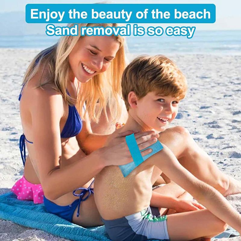Outdoor Beach Sand Removal Bag Wipe Off Velvet Sand Body Cleaner Soft Sand Removal Beach Holiday Camping Remove Dust Towel