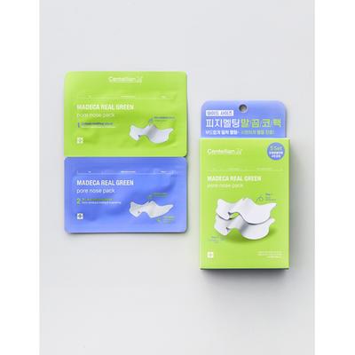 Dongkuwa Pharmaceutical Centelian 24 Madeca Real Green Pore 2 Tier Nose Pack  5 Sheets 