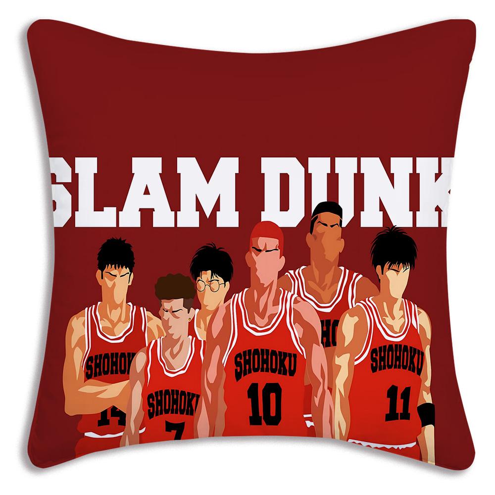 Anime For Slams D-Dunk Pillow Covers Cartoon Sofa Decorative Home Double-sided Printing Short Plush Cute Cushion Cover