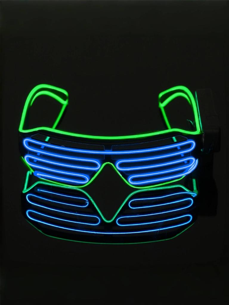 LED luminous glasses bar disco blinds atmosphere props party Cyberpunk sci-fi technology EL glasses glow (without batteries)