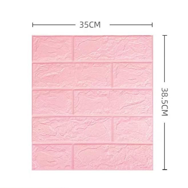 1/5/10PCS 35*38.5CM Foam 3d Stereo Wallpaper  Anti-collision Flexible Packaging Decoration Waterproof Wallpaper