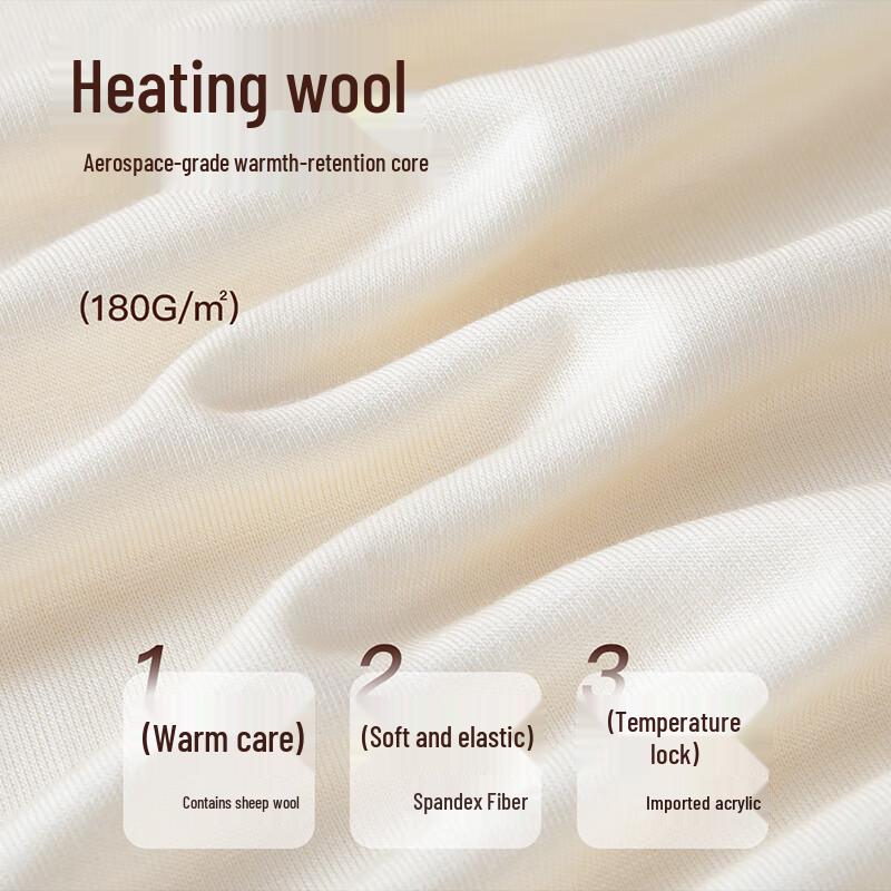 Fenteng Women's Thermal Wool Blend Round Neck Top