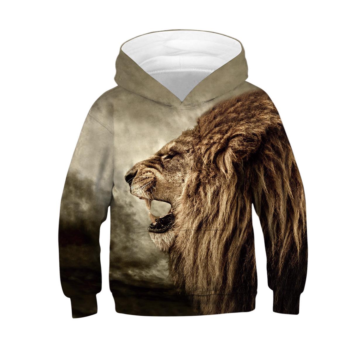 ETST 07 Echte Wolf 3D Hoody Voor Jongens Lente Herfst Een Verscheidenheid Aan Stijlen Kids Hoodies Jassen 4-14 jaar Tieners Kleding 120
