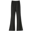 Karen Niu Slim Fit High Waist Comfortable Versatile Casual Pants Women Bottoms Black KA2667