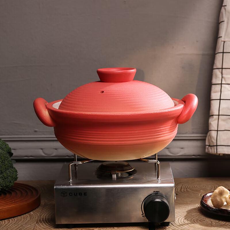 Weidu Red Rhythm Oriental Coarse Pottery Stew Pot