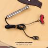 Pastilla Acústica Estilo Tubo de Lápiz Bajo Silla Pastilla Activa Controles de Volumen y Tono con Varilla Piezoeléctrica de Pastilla Solo para Acústica