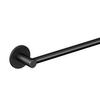 Bathroom Wall Mounted Towel Bar Space Aluminum Single Bar Towel Rack for Toilet Black