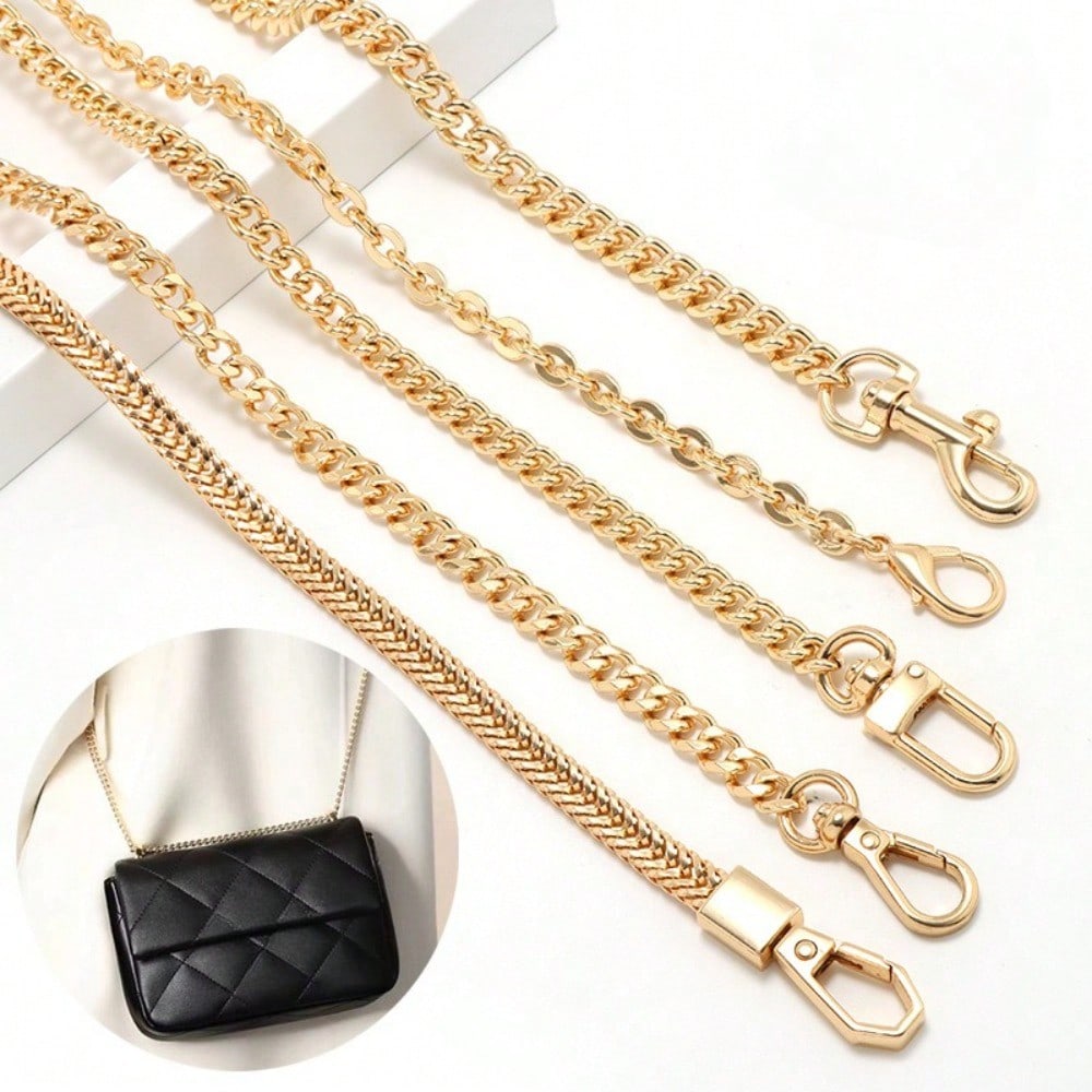 Crossbody taška Plochá retiazka, Doplnky na ramenný popruh, Reťazka na popruh cez rameno, Odnímateľná dekorácia
