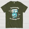 Technically The Glass Is Full Science Cotton Summer Casual Cool Loose T-Shirt