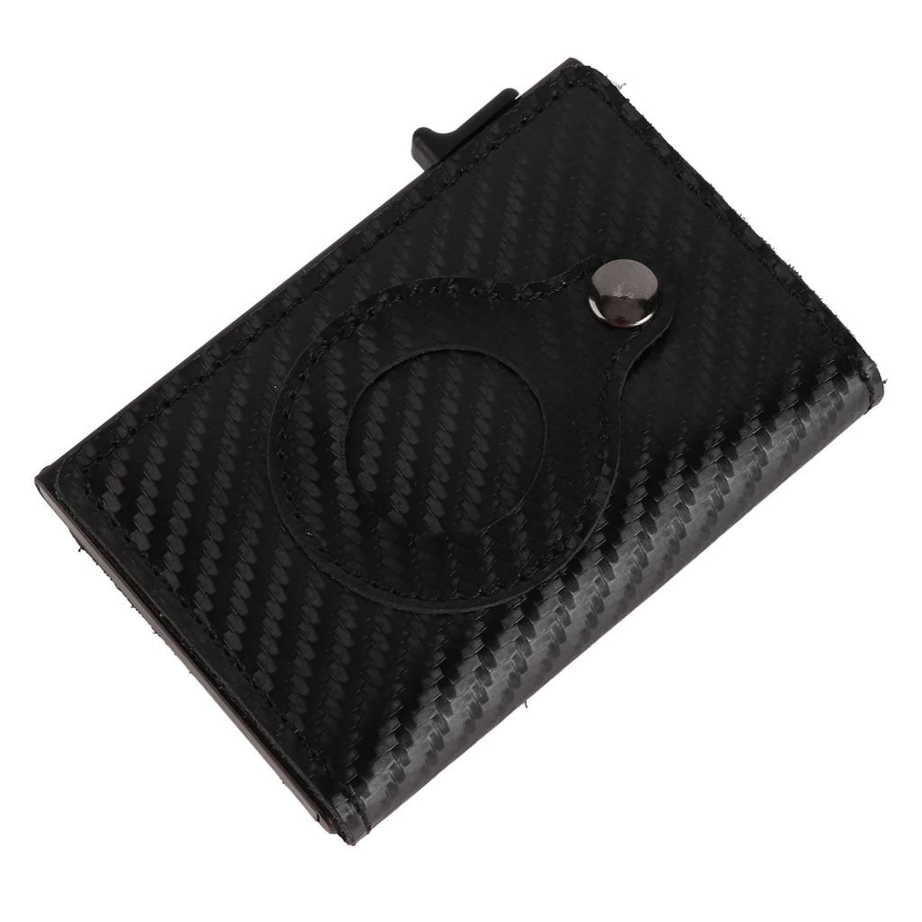 Card Wallet Soft Leather Large Capacity Lose Proof Multifunctional Men Wallet Gift Carbon Fiber