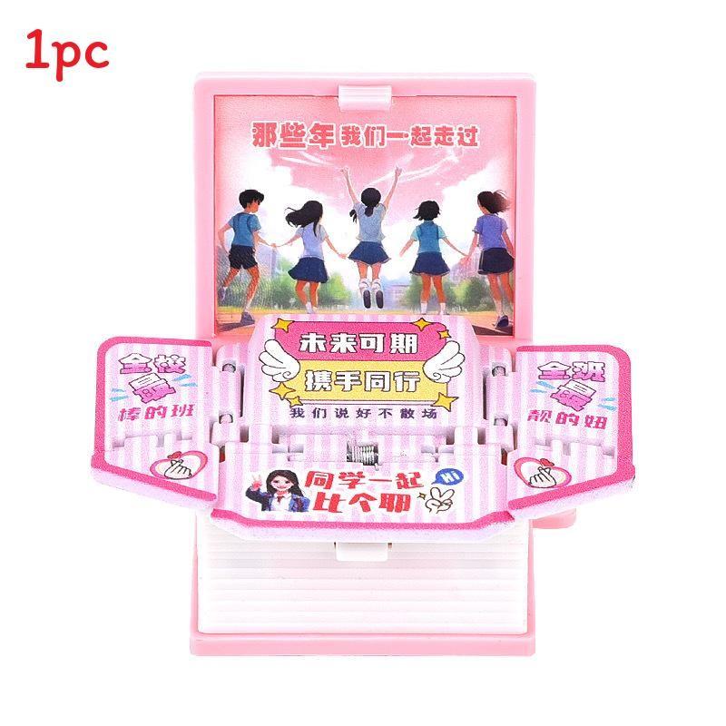 3d Pop Up Puzzle Book Keychain With Fortress Scene For Stress Relief And Creative Gift