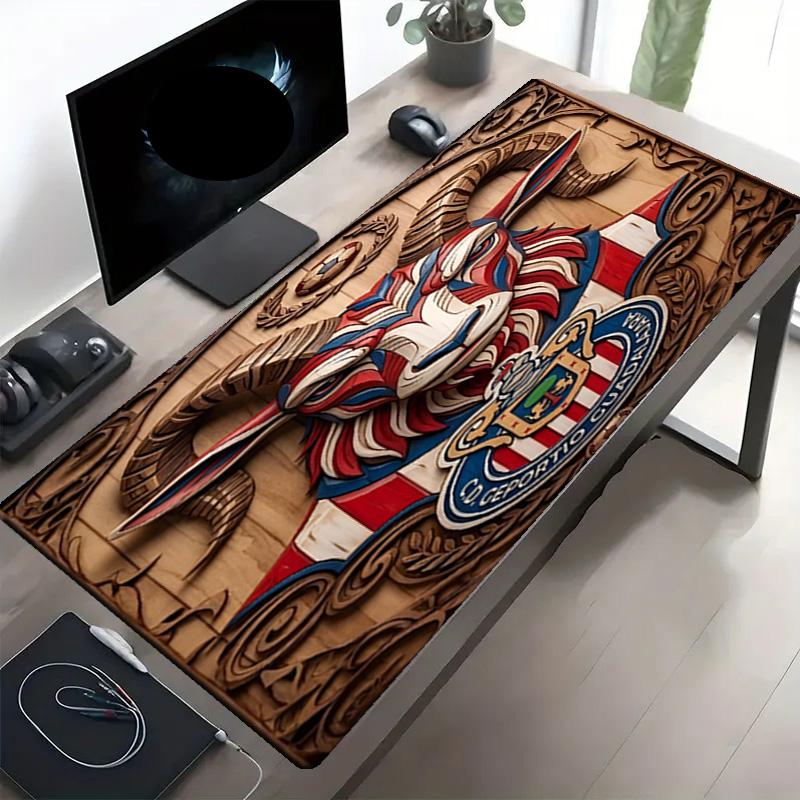 Club Deportivo Guadalajara Print Mouse Pad, Anti‑Slip Desktop keyboard Mat, for PC Laptop Gaming Working Daily Use, Cool Festival Surprise Gift