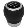 6 Speed Gear Shift Knob Manual Transmission Artificial Leather Replacement for Subaru Black