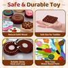 Wooden Cookie Play Food Set for Kids Kitchen Accessories Food Toys Pretend Play Slice and Bake Gift Toddler Learning Toys
