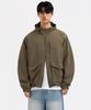 Underoff 2-Way Hooded Windbreaker Jacket Jumper Khaki