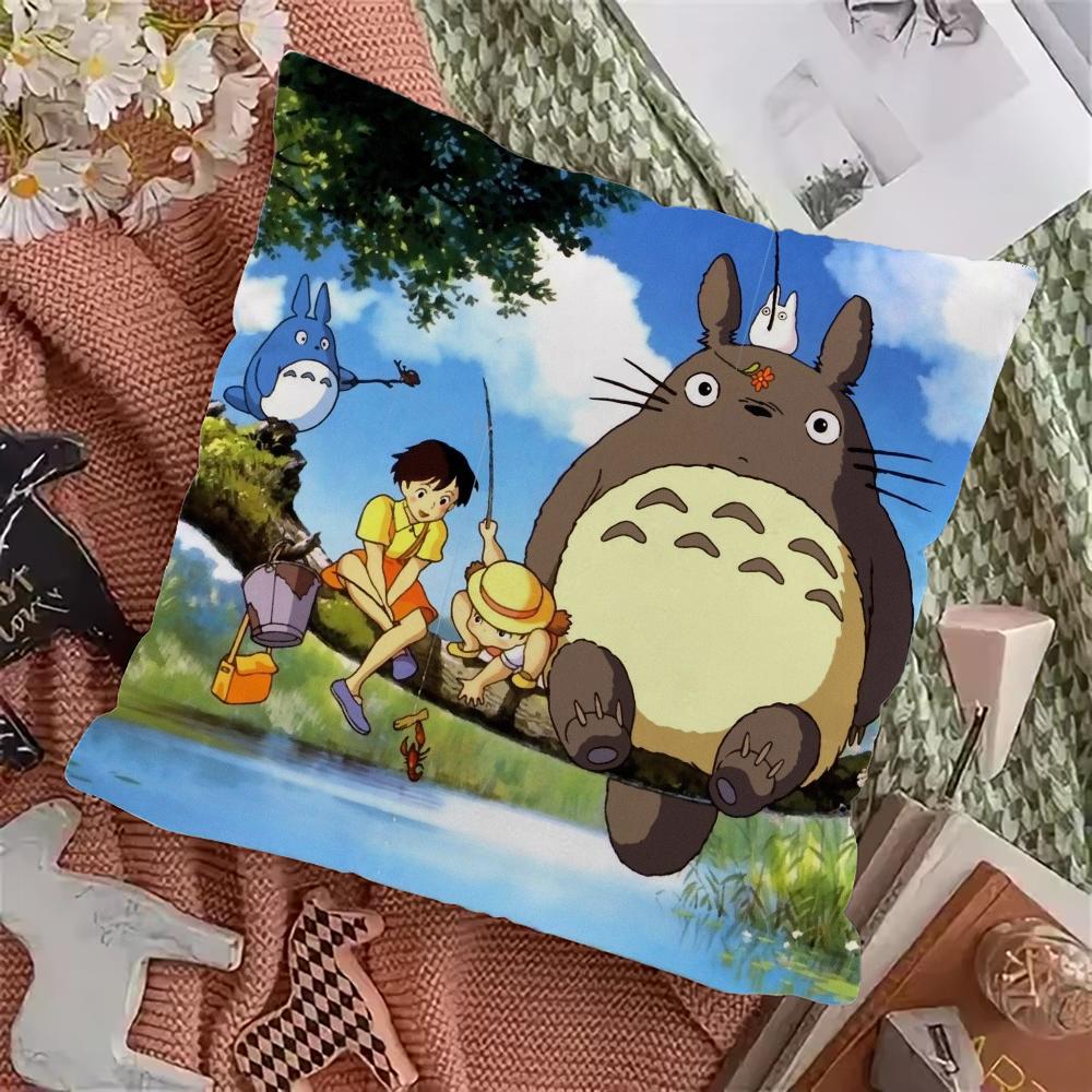 T-TOTOROS Cute  Pillow Case Pillowcase Home Sofa Cushions Car Cushions Pillowcover Office Pillowshell Pillow