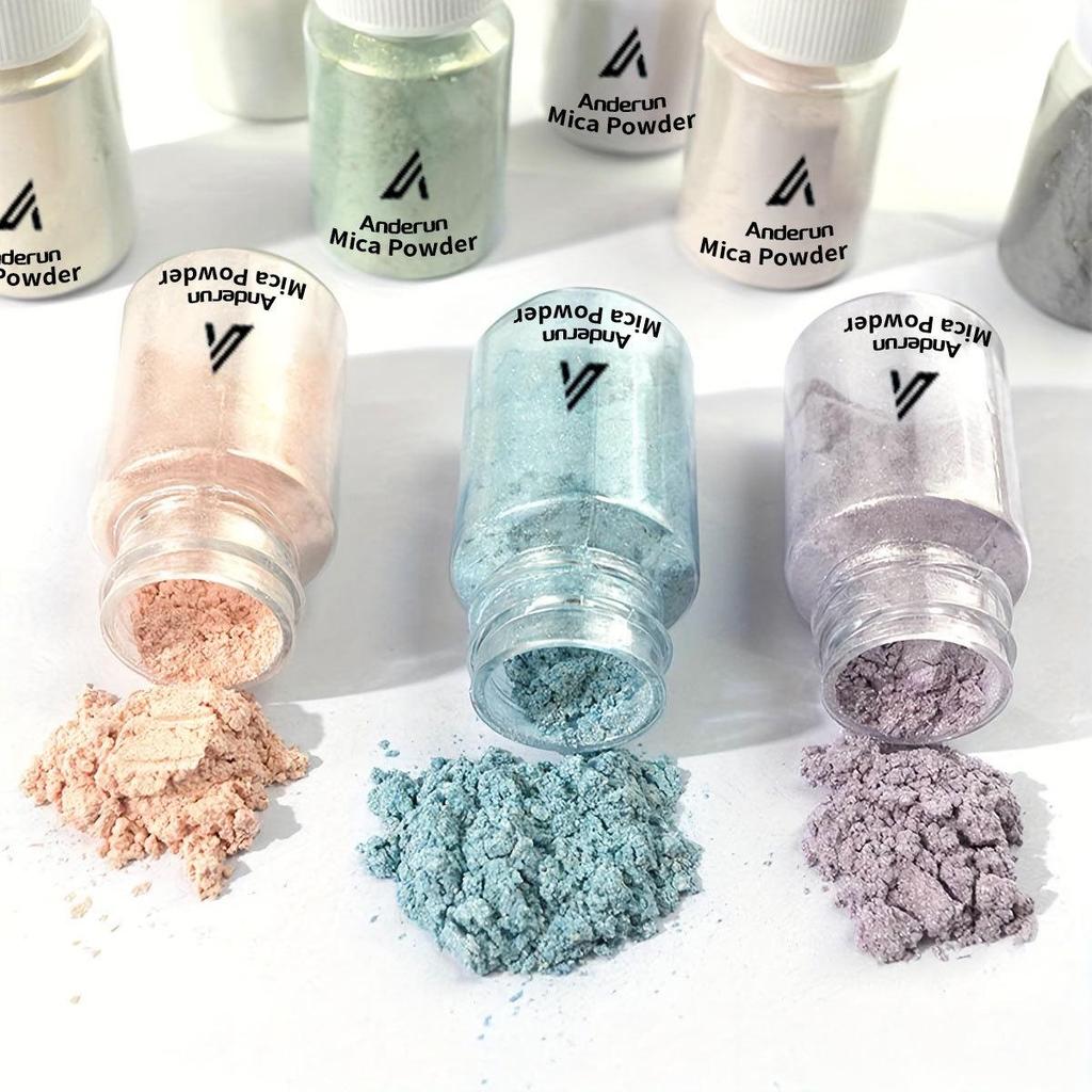 Glimmer-Perlenpulver für DIY-Epoxidharz, Meerjungfrauen-Schleim und Glitzer-Bastelarbeiten