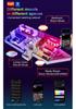 Bluetooth LED Smart Lamp: Modern Three-Proof Graffiti Ceiling Light for Bedroom, Living Room, or Balcony.