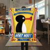1PC PINGU Print Flannel Blanket, High Quality All Seasons, Home Decor, Warmth and Comfort, Perfect for Christmas Gifts