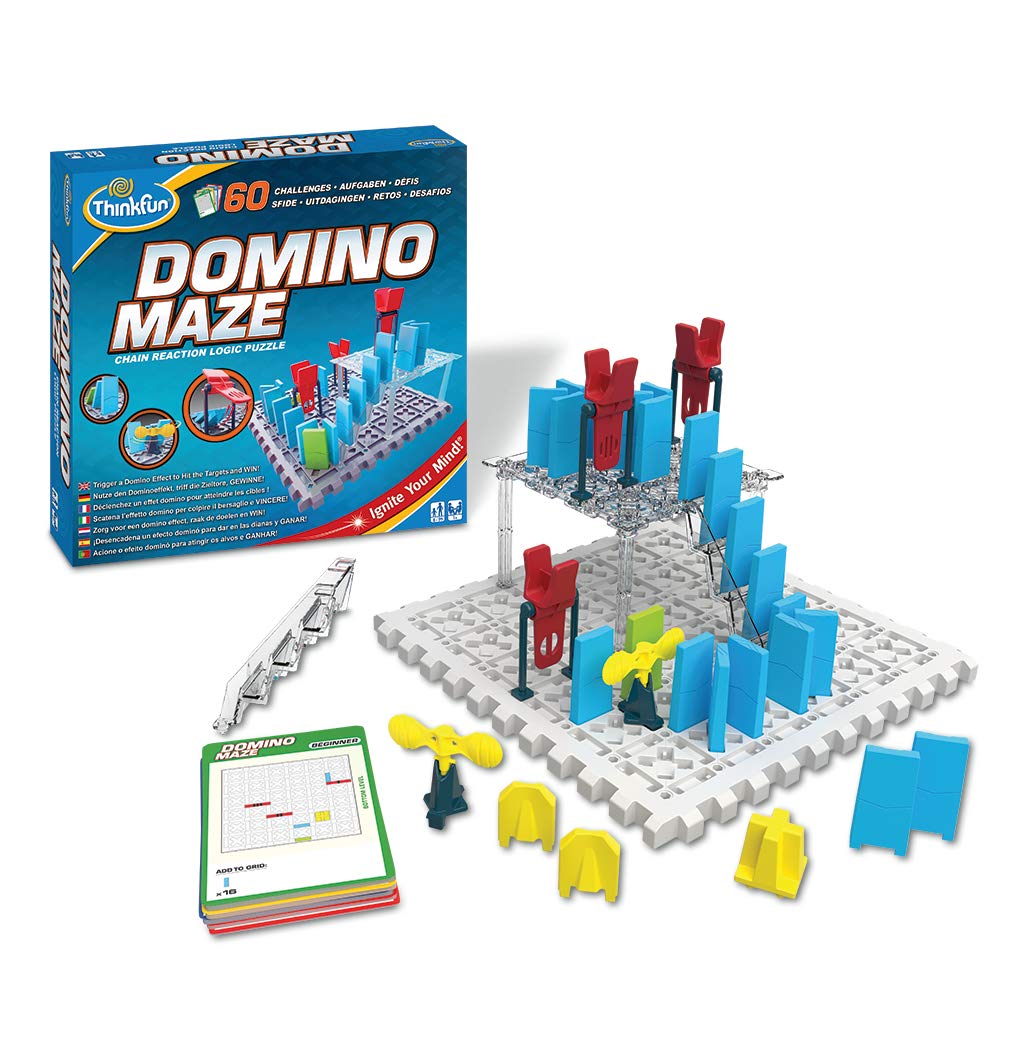 

ThinkFun 76373 Domino das kniffelige Logikspiel mit dem Dominoeffekt - - Maze,
