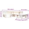 4 Piece Garden Pallet Sofa Set Wooden White