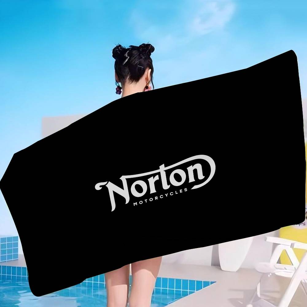 N-NORTONS Motorcycle Big Microfiber Beach Towels Quick Dry Towel Sand Beach Towels Pool Towel For Travel Swim Pool Yoga