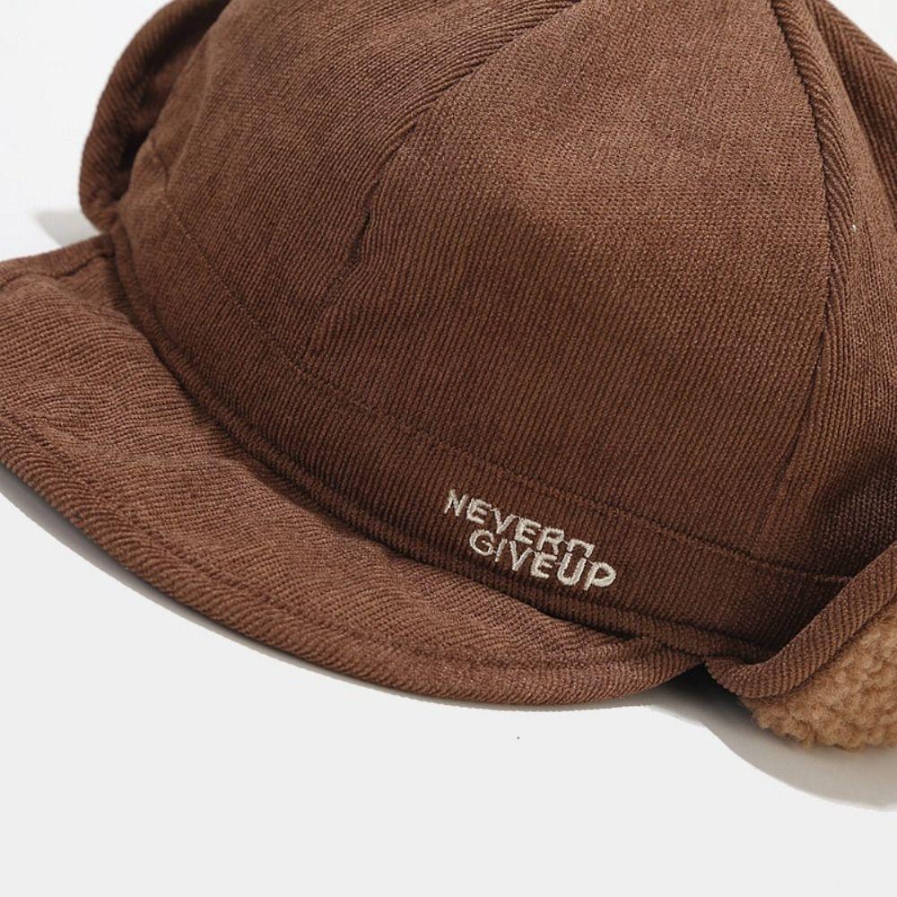 Winddichte Winter-Sherpa-Mütze, verdickte faltbare Kappe, lässige Berber-Fleece-Kappe für den Außenbereich