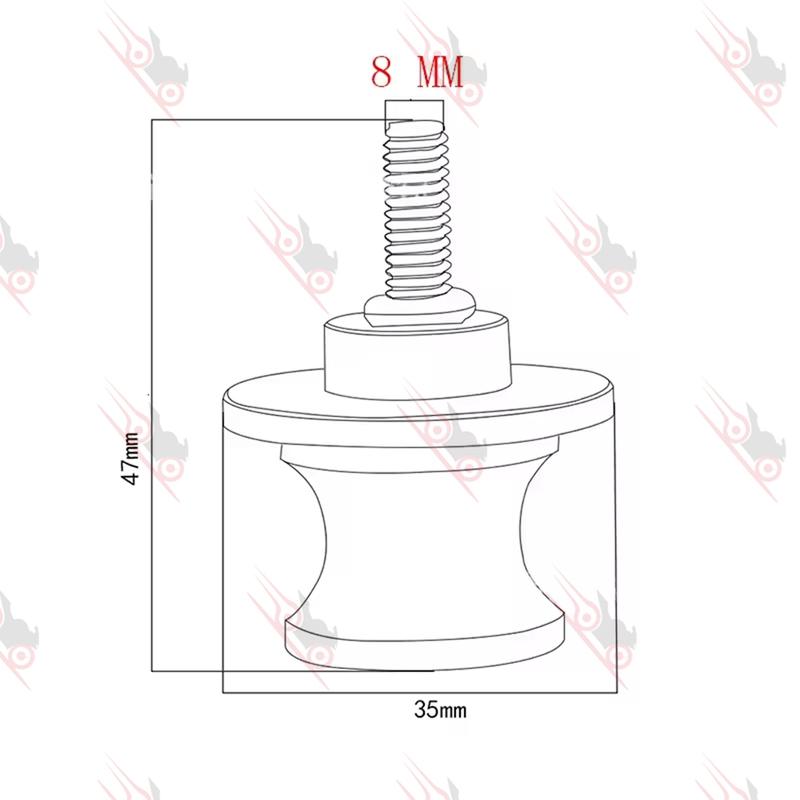 Motorcycle Accessories M8 Swingarm Spools Slider Stand Screw For Zontes Shengshi ZT310X 310T 310V ZT310R G1 125 ZT125 ZT125U