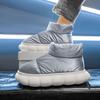 Fashion Warm Ankle Boots Winter Women and men Bow Warmth Plush Bow Cotton Shoes 2024 New Waterproof Down Cloth Short Barrel Snow Boots
