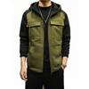 Men's Long Sleeve Hooded Sweatshirt Jackets Casual Thick Hoodies Men Fashion Vintage Hooded Hoodie Outerwear