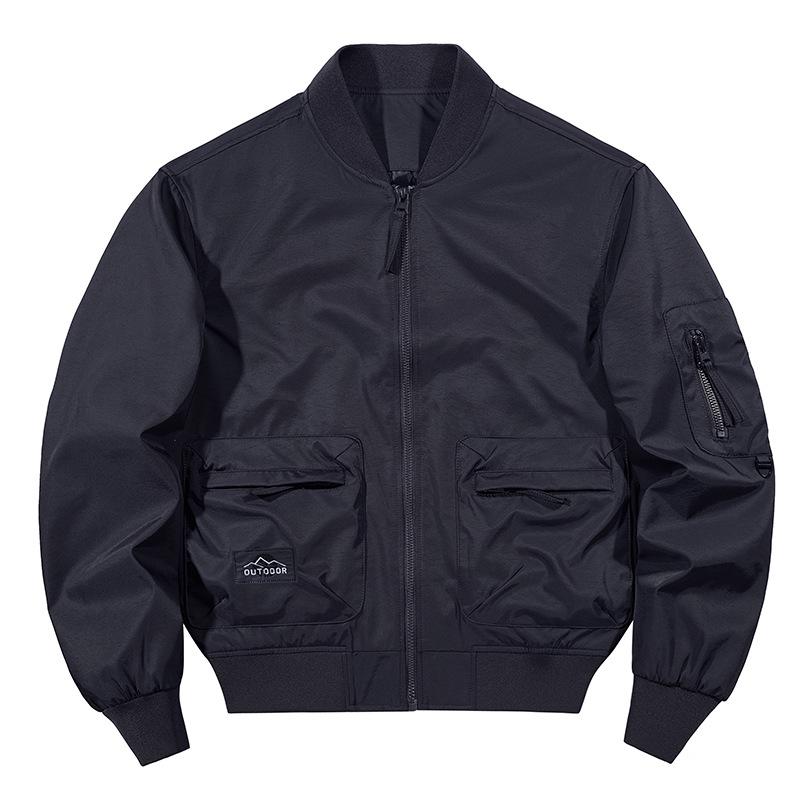 Men's American Style Spring/Autumn Baseball Jacket - Casual Pilot Flight Suit Outerwear Workwear 8861.