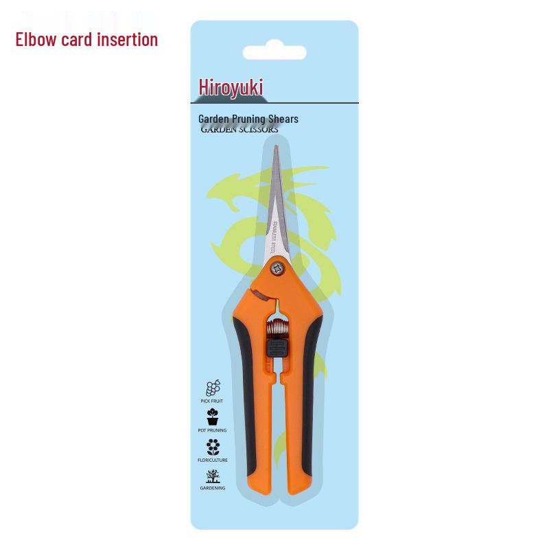 Stainless Steel Pruning Shears for Flowers, Fruit, and Vegetables - Straight Head Gardening Shears