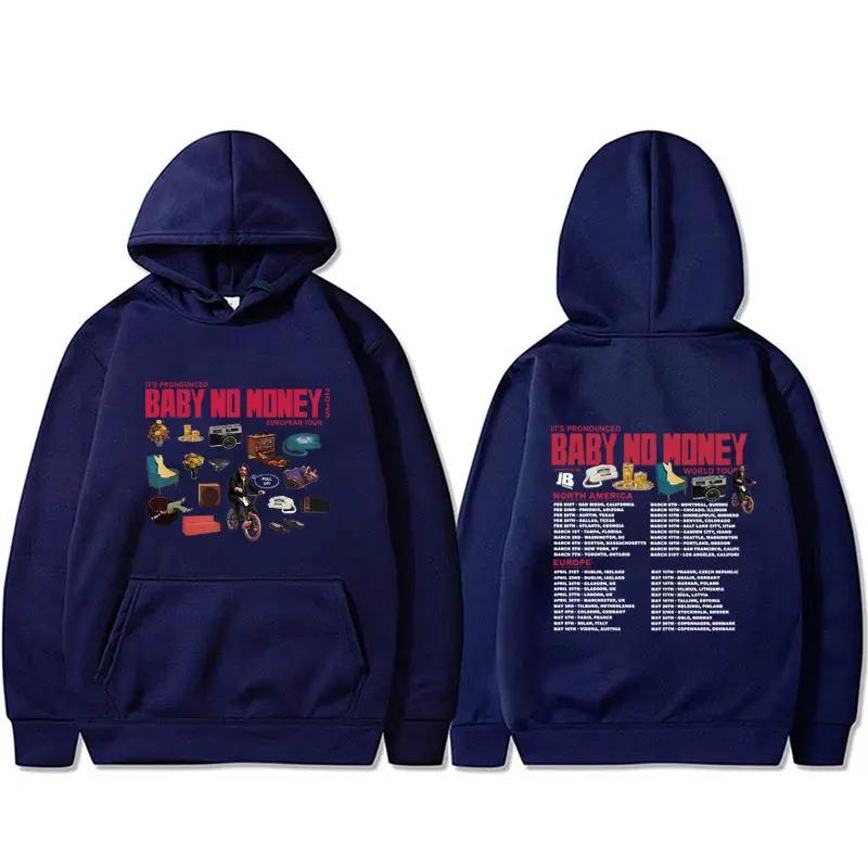 Bbno$ It's Pronounced Baby No Money European Tour 2025 Hoodie Men Women Hip Hop Fashion Oversized Pullover Male Vintage Hoodies