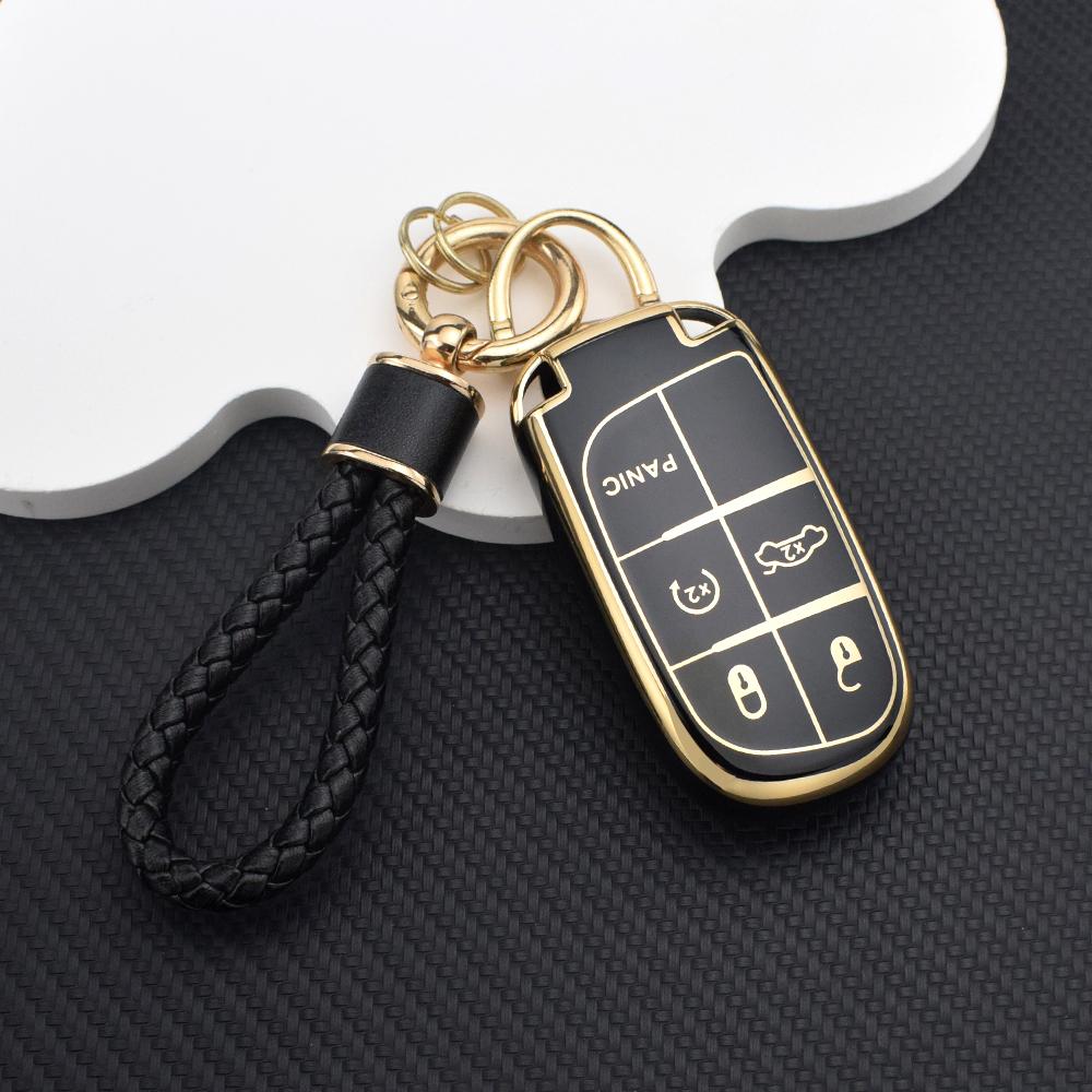 Anti-scratch Car Key Case Cover Shell For Jeep Renegade Grand Cherokee Dodge Ram 1500 Journey Charger Challenger Durango Case